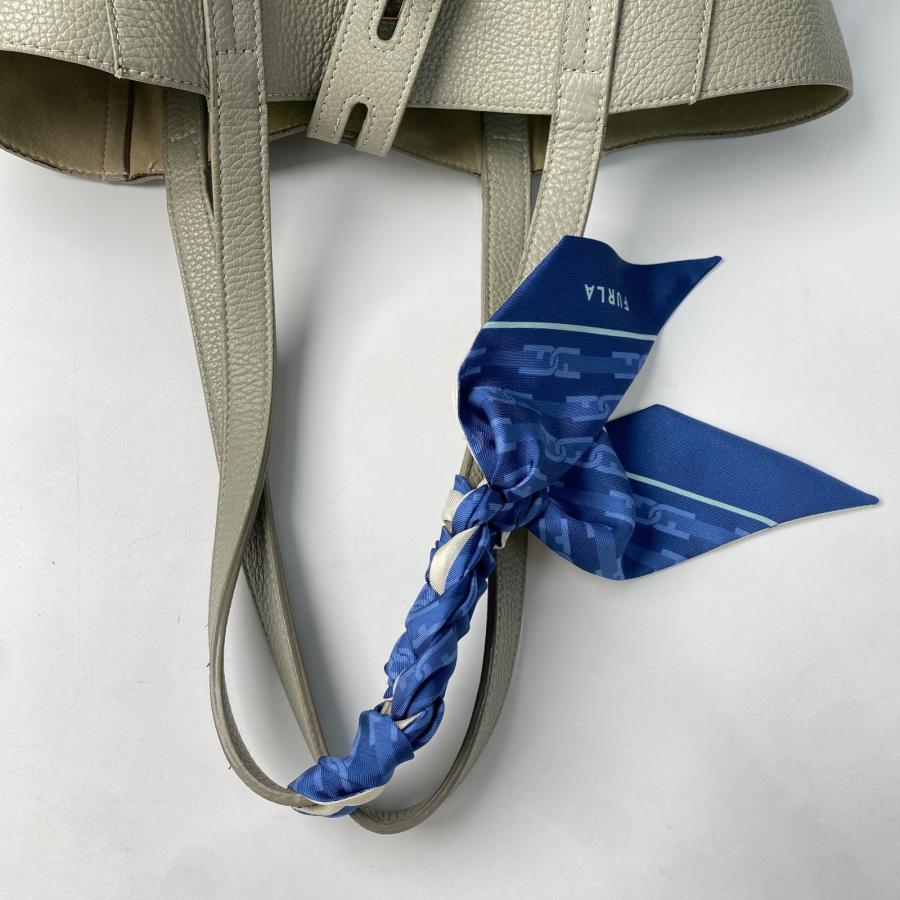 FURLA 美品 フルラ レディース トートバッグ スカーフ付 レザー 肩がけ 