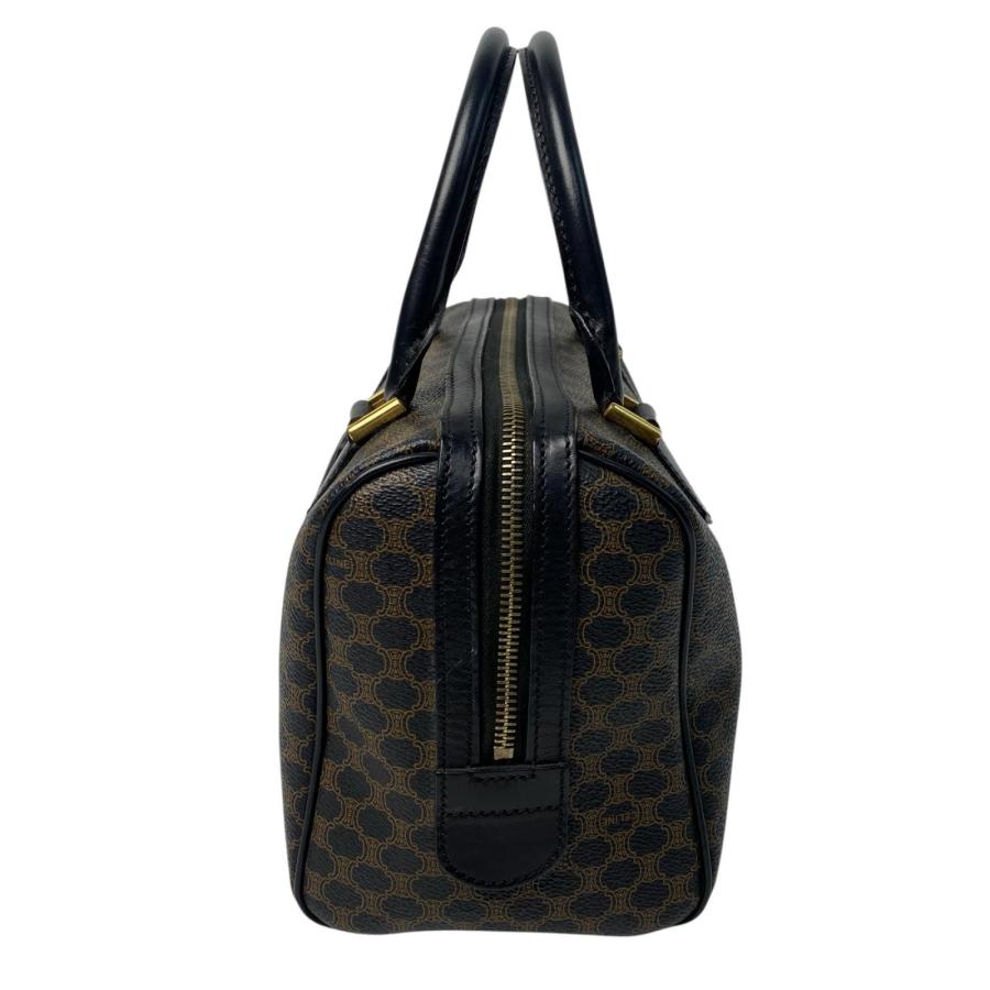 CELINE（セリーヌ） 黒 マカダム柄 ミニボストンバッグ レディース