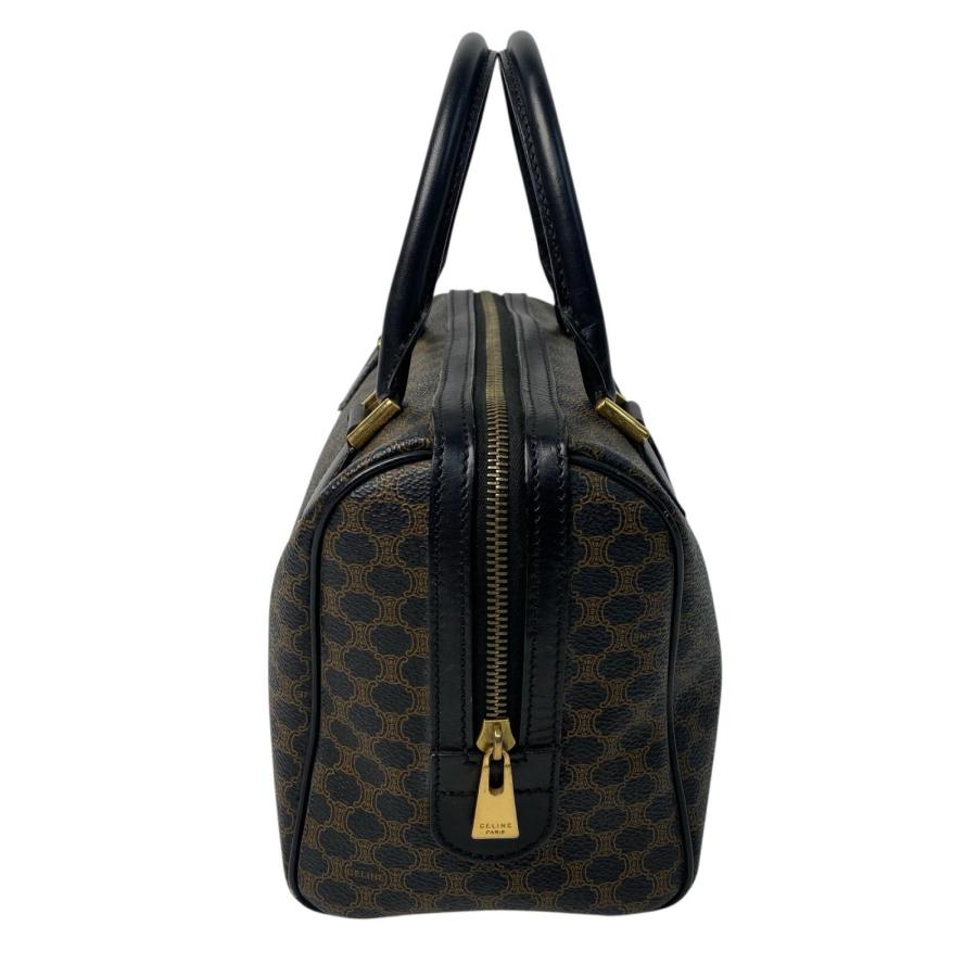 CELINE（セリーヌ） 黒 マカダム柄 ミニボストンバッグ レディース