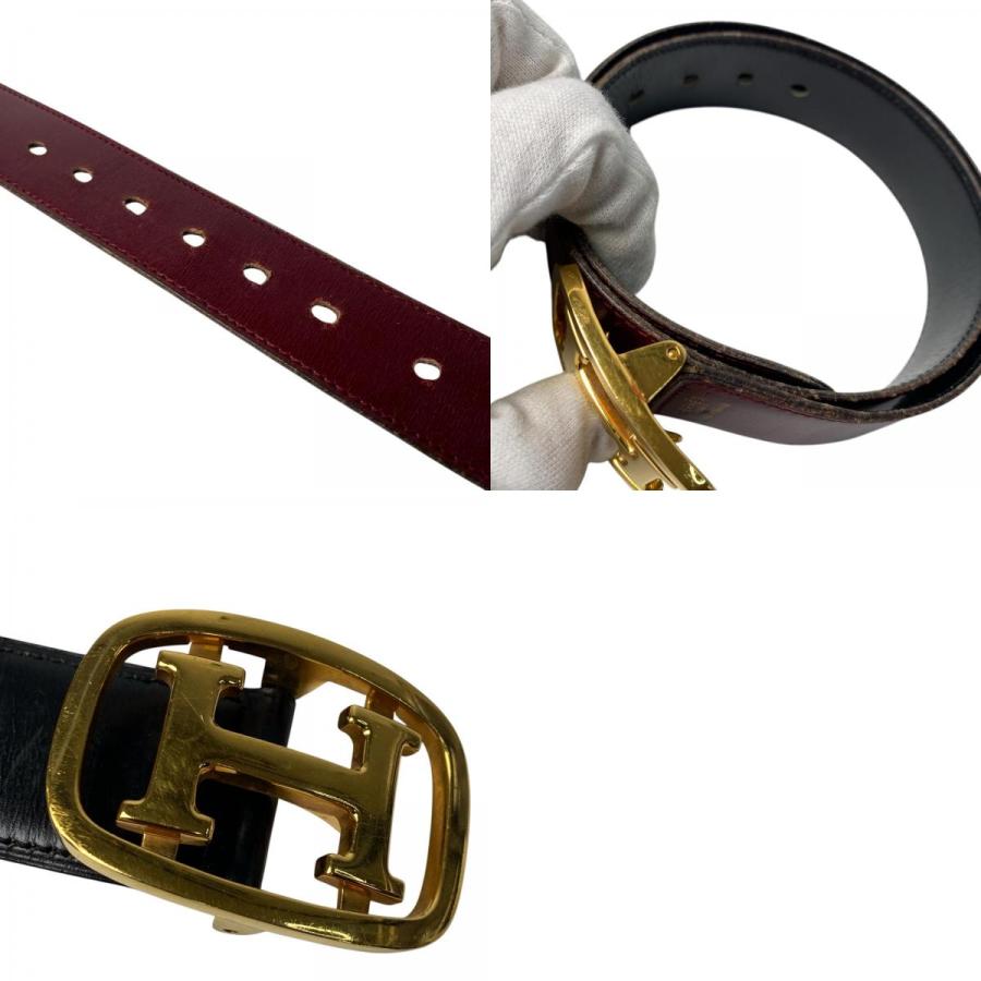 HERMES H型バックル ベルト 2本セット HERMES（エルメス） ベルト Hロゴ バックル ヴィンテージ レザー