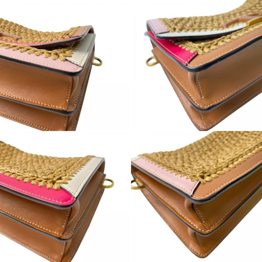 美品 トッズ TOD's レディース Tタイムレス ラフィア 2way