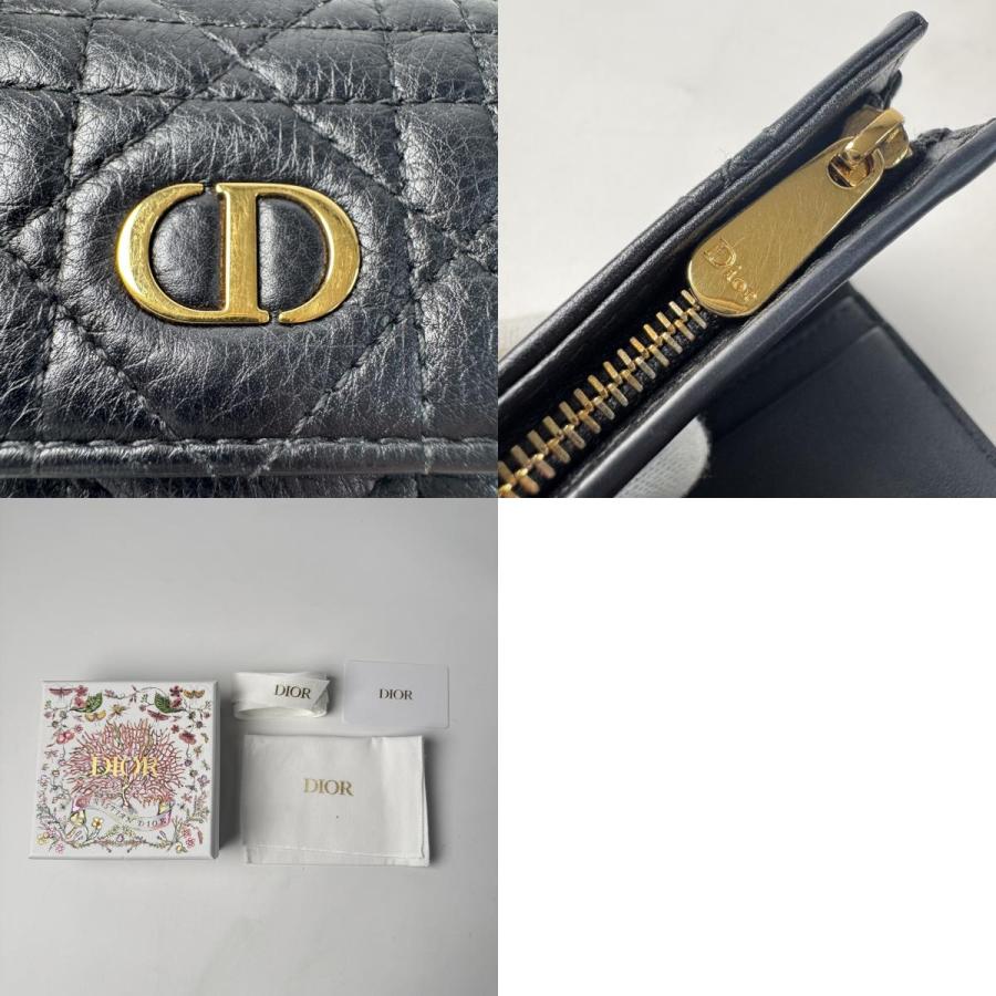 ふ*読様 Dior カナージュ 三つ折り財布 Christian Dior（クリスチャン・ディオール） 美品 ディオール DIOR