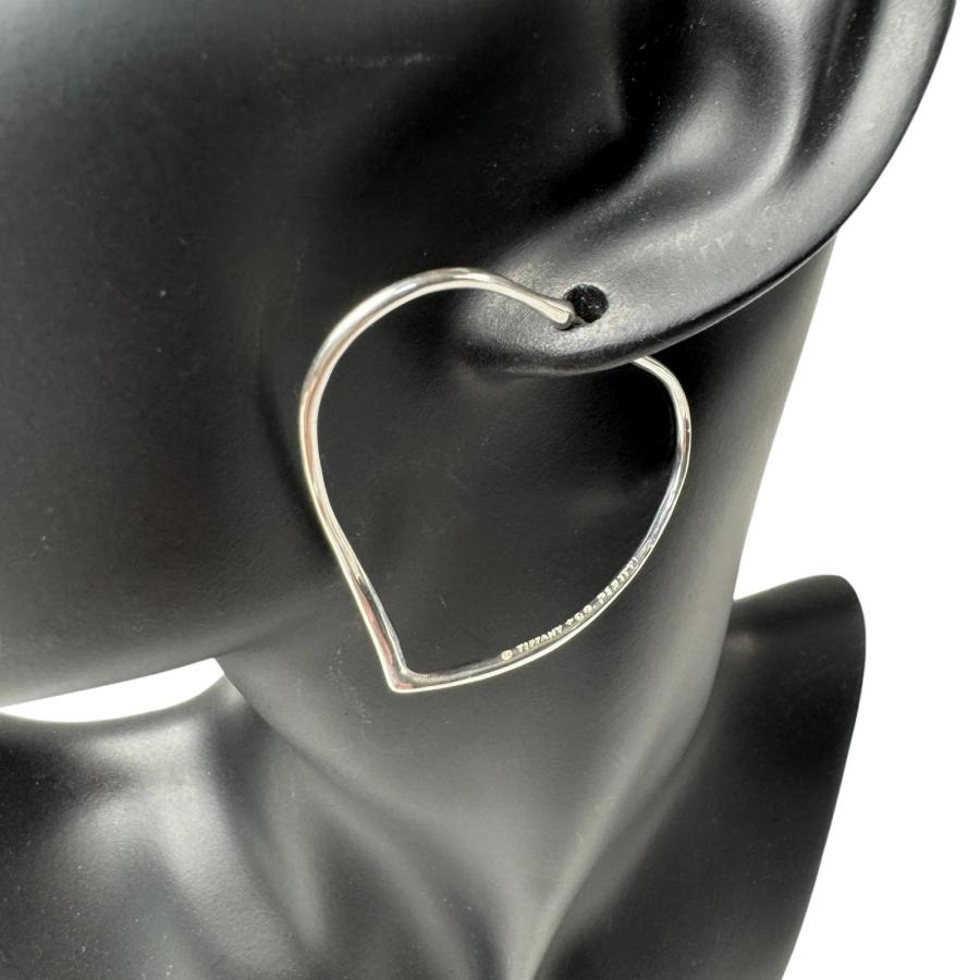 Tiffany エルサペルッティ オープンハート フープ ピアス シルバー925 TIFFANY&Co.（ティファニー） TIFFANY オープンハート フープピアス