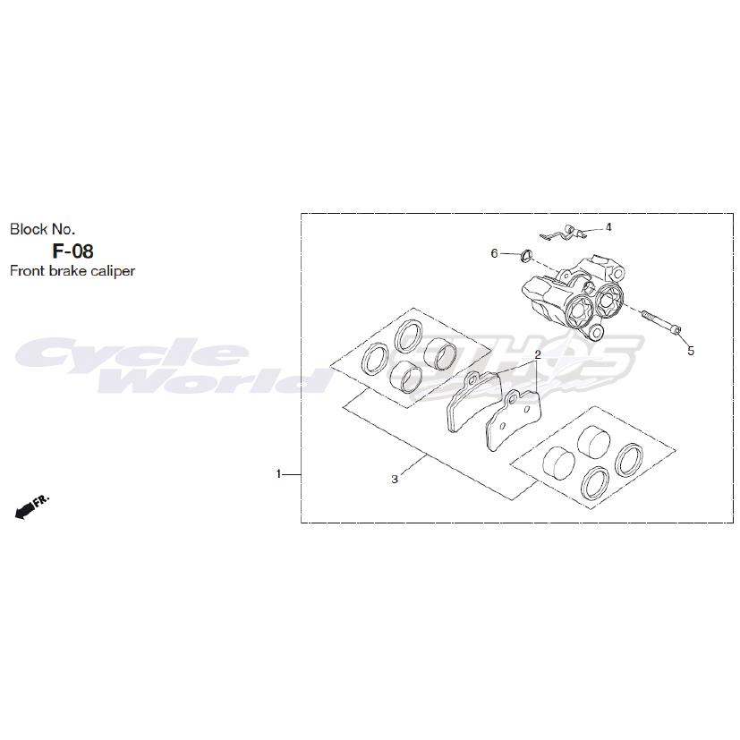 ① ホンダ（HONDA） 45120-NN4-N20 ピストンセット ,FRキャリパー