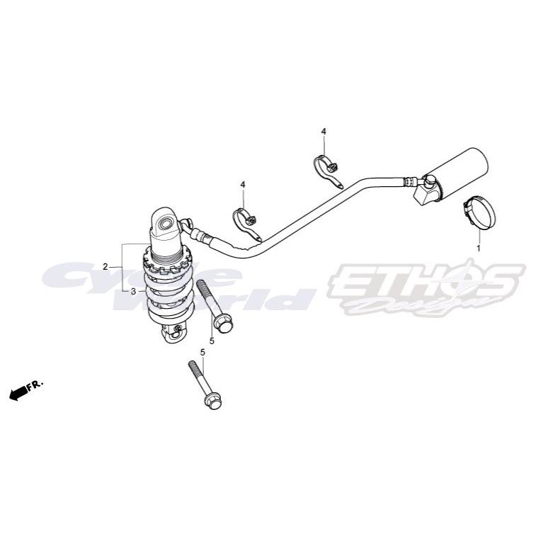ホンダ 52400-NX2-013 クッションASSY,リア NSF100 HRC ホンダ