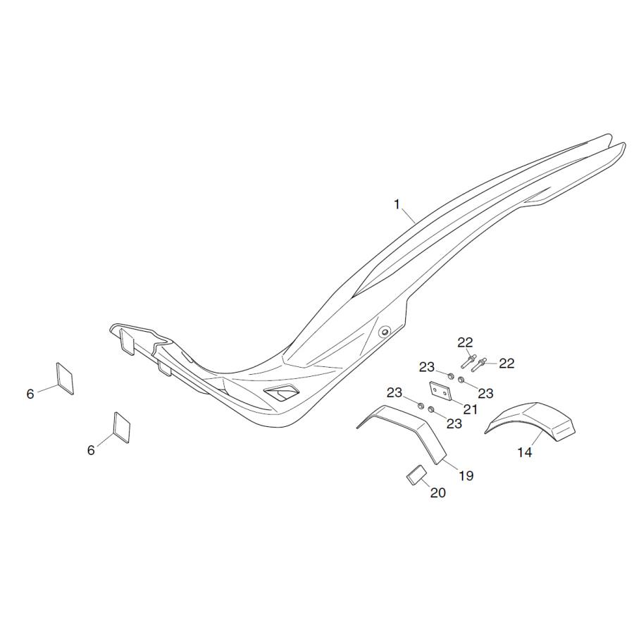 80101-NN4-P10 MONTESA COTA4RT リアフェンダー 2020- : エトス