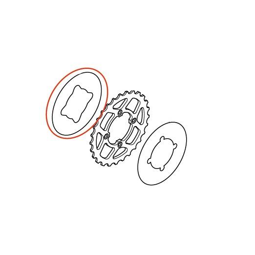 専用ページ④ 87148-NN4-L70 MONTESA COTA300RR スプロケットデカール 内側 MFJ