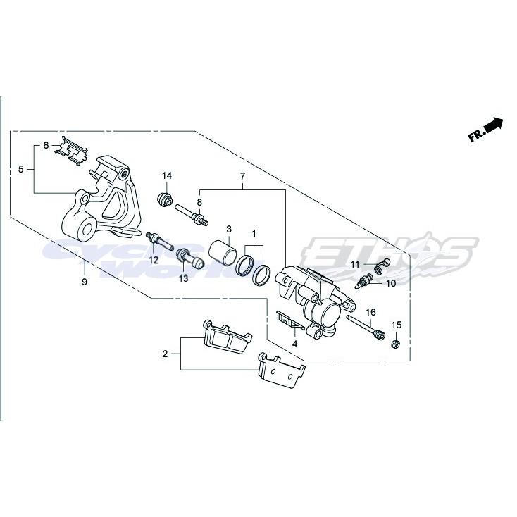 ホンダ（HONDA） 06431-MA3-405 シールセット,ピストン HRC : エトス