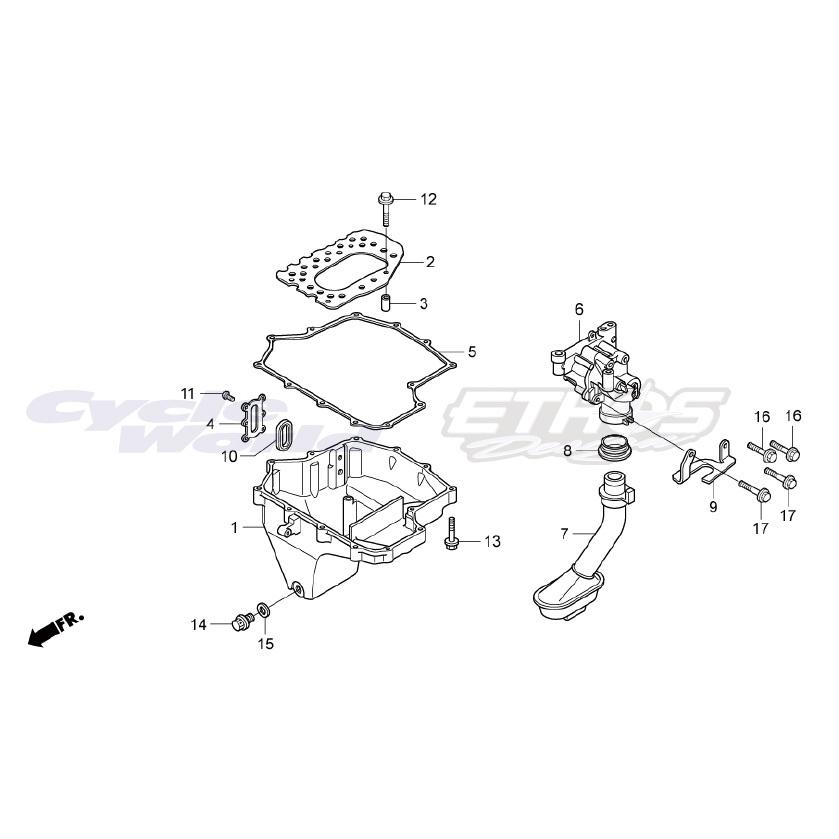 ホンダ（HONDA） 11211-NLS-000 オイルパン CBR1000RR-SP2 2017 HRC