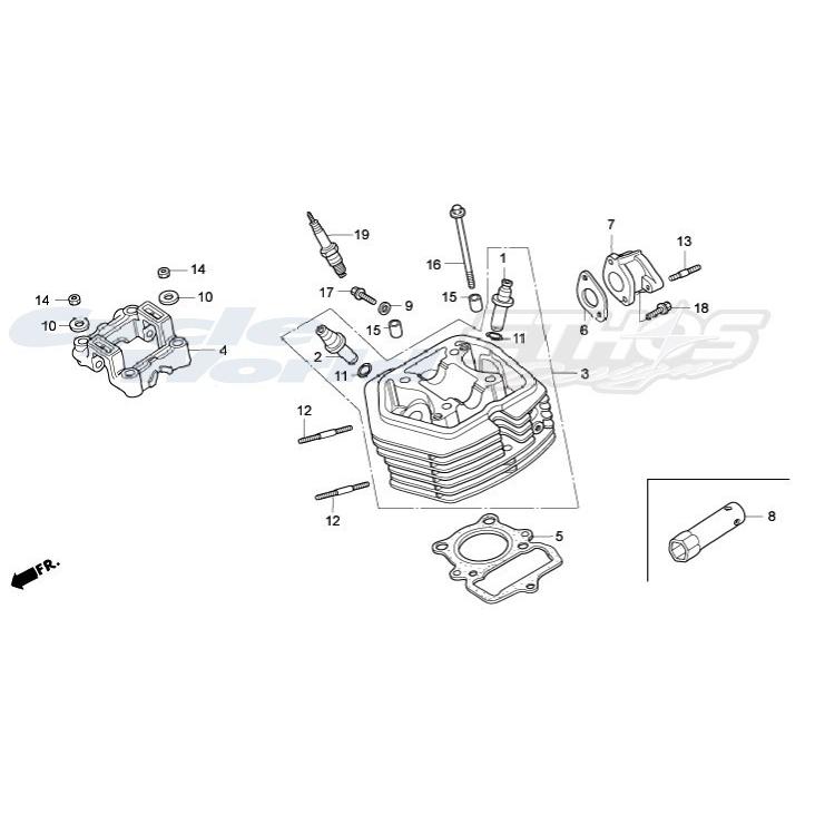 ホンダ 12200-KN4-A61 ヘッドCOMP,シリンダー HRC : エトス