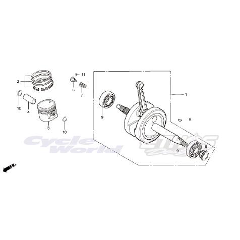 専用 ホンダ（HONDA） 13021-KN4-A61 リングセット,ピストン（0.25OS） HRC