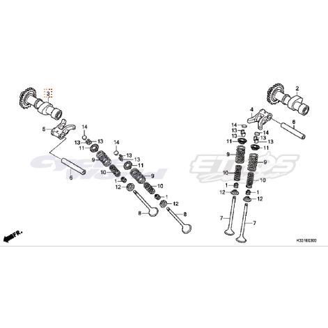 MC41系300cc エンジン部品HRC