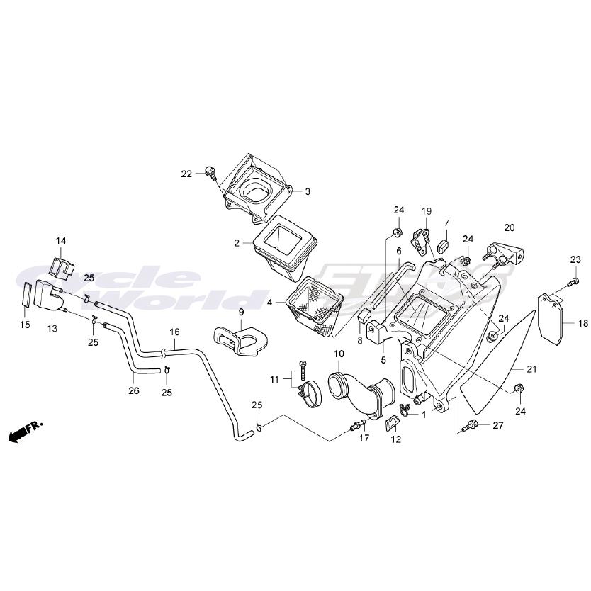 ホンダ（HONDA） 17211-NN4-P10 エレメント,エアクリーナー RTL300R