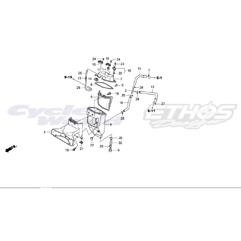 ホンダ（HONDA） 17220-NX7-000 ボックスCOMP,エアー HRC ホンダ