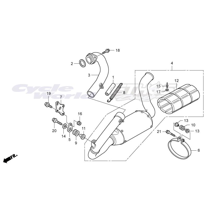 18325-NX7-000 バンド,マフラー　HRC ホンダレーシング