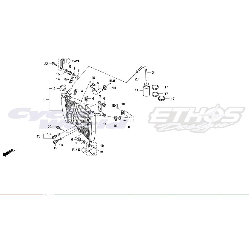 ホンダ（HONDA） 19037-GEE-710 キャップCOMP,ラジエター HRC ホンダ
