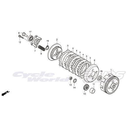 ホンダ（HONDA） 22350-115-020 プレート,クラッチプレッシャー HRC