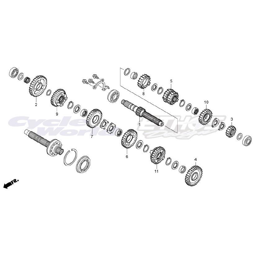 ホンダ（HONDA） 23453-NLR-B40 ギア,M-3/M4 P-21（20T/20T）CBR1000RR