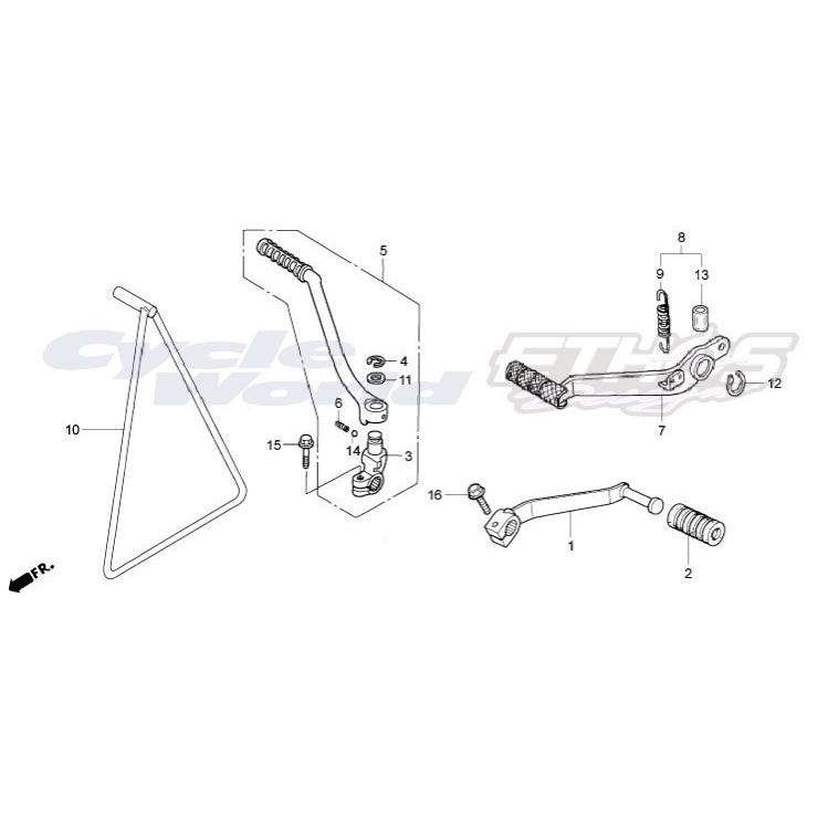 ホンダ（HONDA） 28300-GT4-000 アームASSY,キックスターター HRC