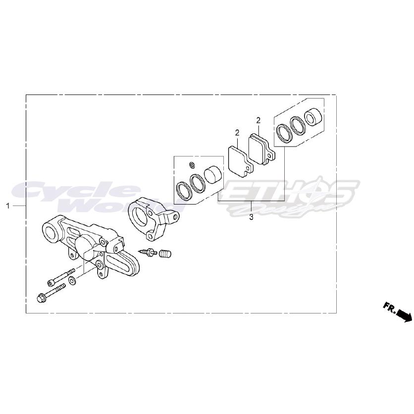 ホンダ（HONDA） 43100-NN3-840 キャリパーASSY,RR RTL300R 2017 HRC