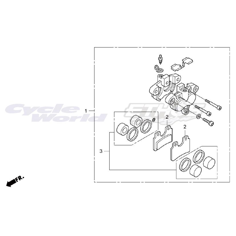 ホンダ（HONDA） 45105-NN3-830 パッドCOMP,FRブレーキ RTL300R 2017