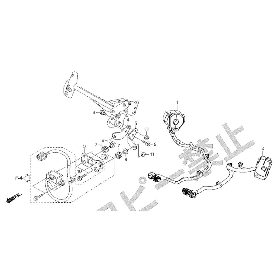 ホンダ（HONDA） 50342-K64-R00 ブラケットR,バンクアングルセンサー
