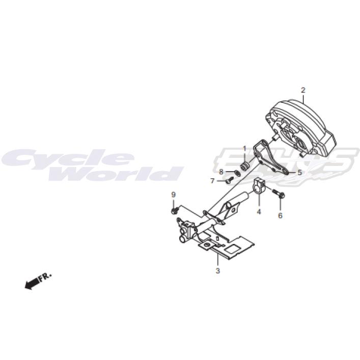 ホンダ（HONDA） 50825-NX7-000 プレート,メーターセット HRC ホンダ