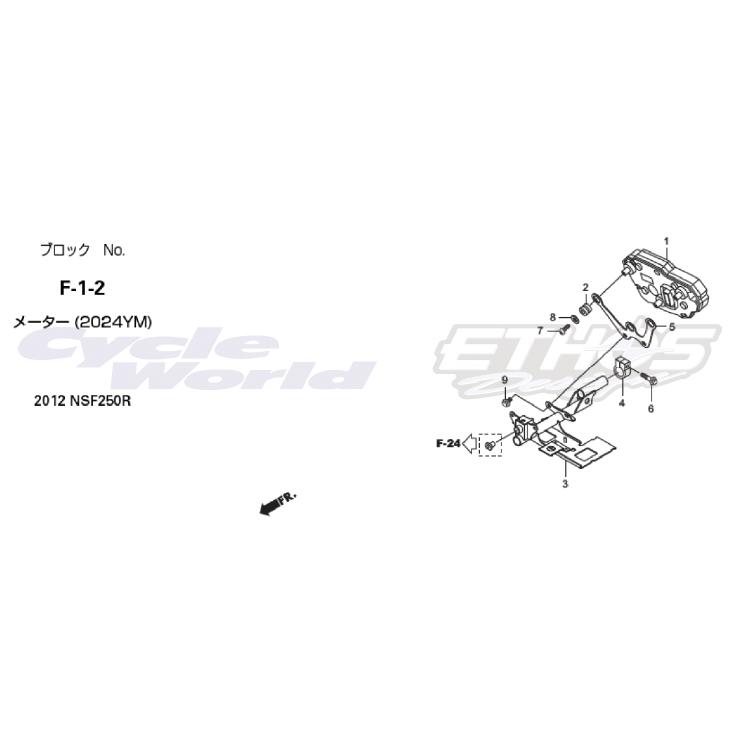 ホンダ（HONDA） 50825-NX7-010 プレート,メーターセット HRC ホンダ