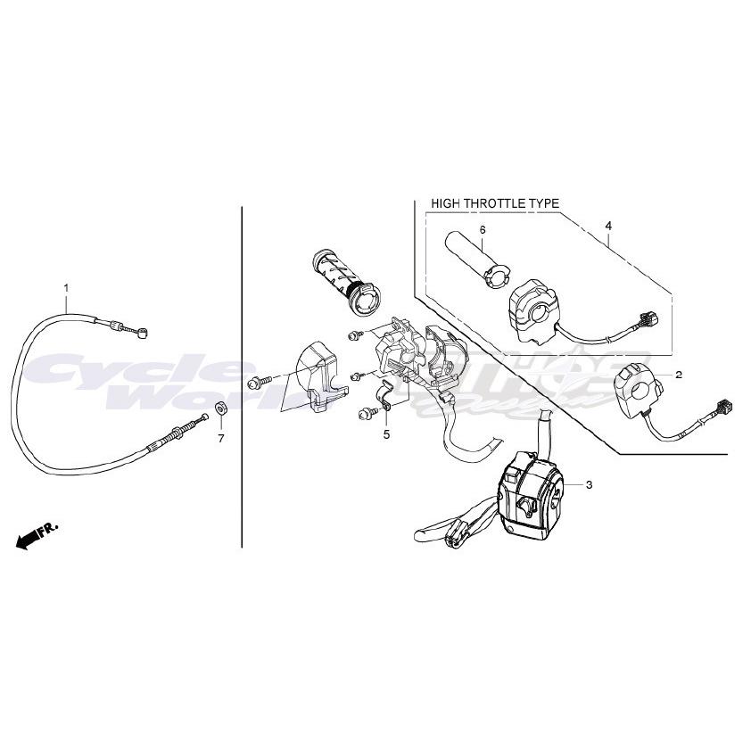 ホンダ（HONDA） 53141-NLS-003 パイプ,スロットルグリップ CBR1000RR