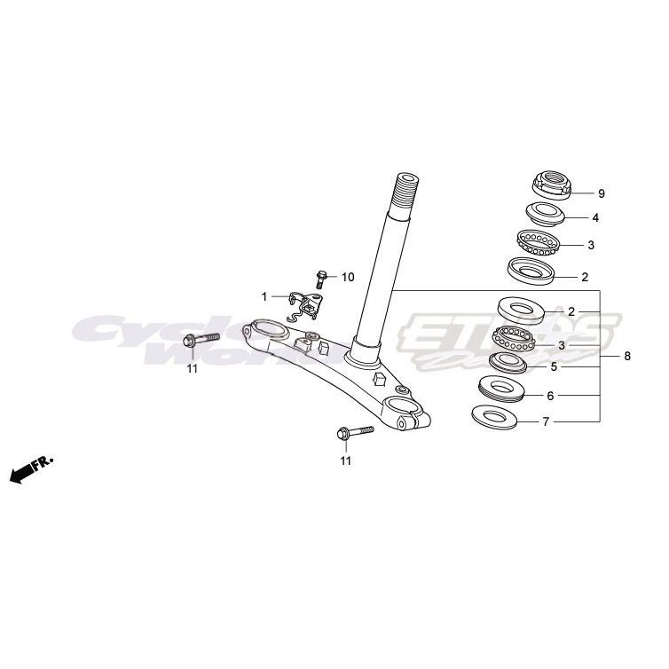 ブラインド4個 ホンダ（HONDA） 53210-GS9-003 ボール,ASSYステアリング HRC : エトス
