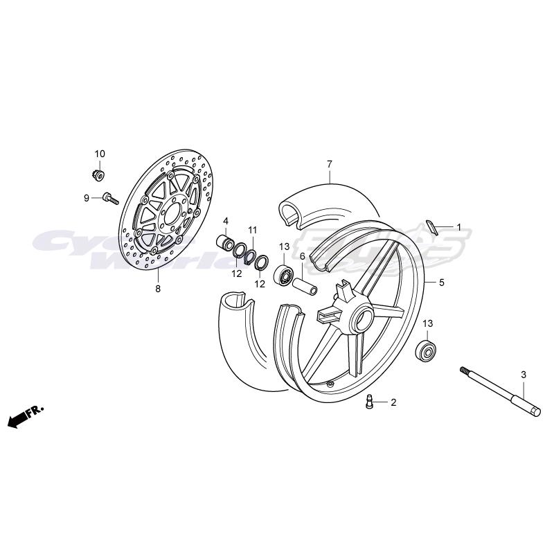 ホンダ（HONDA） 90103-NX7-000 ボルト,ブレーキディスク 6×17 HRC