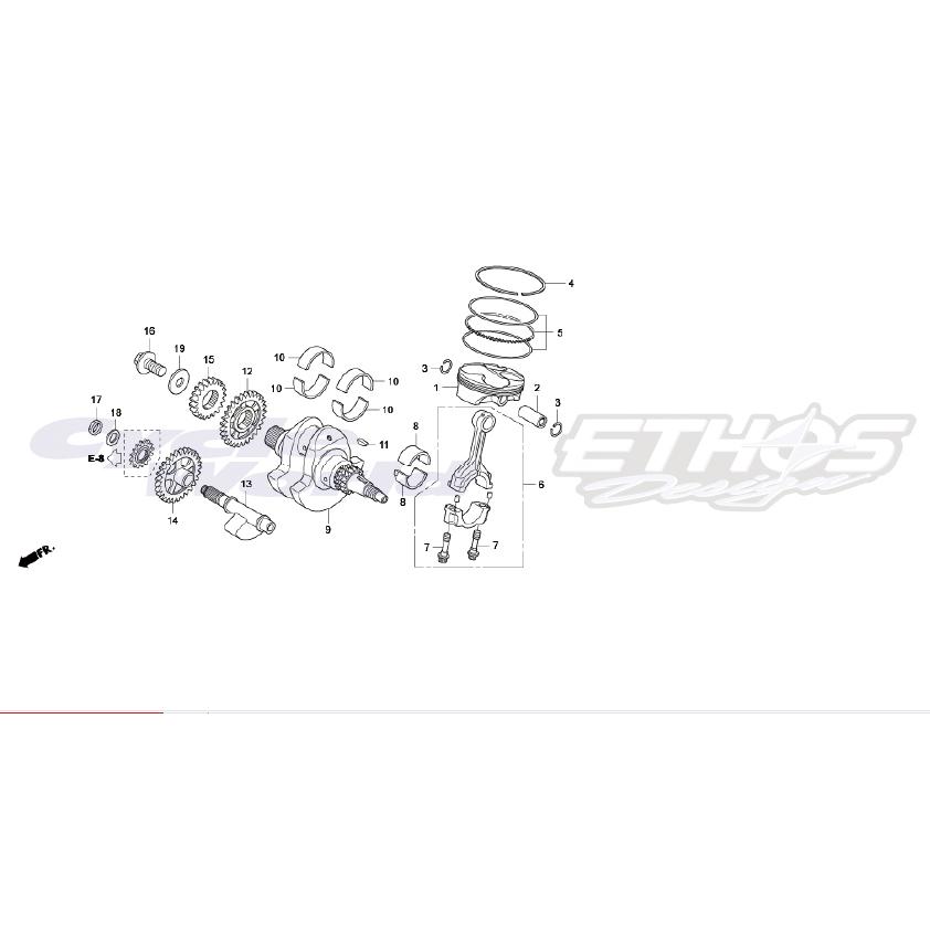 ホンダ（HONDA） 90301-KSE-670 ナット,HEX 12MM HRC ホンダレーシング