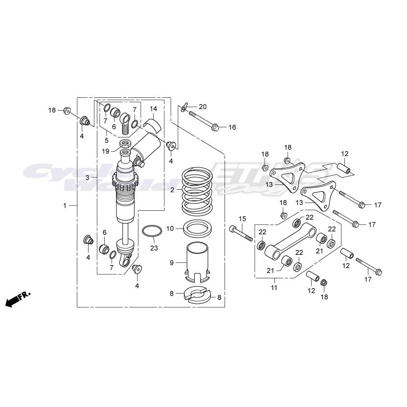 その他 10 23-25 Honda XL750 Transalp 750 Drive Chain Guard 40510-MKS