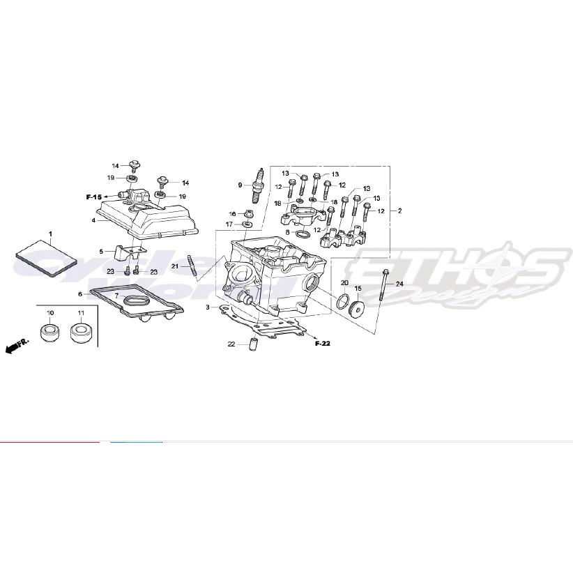 ホンダ（HONDA） 90543-MV9-670 ラバー,マウンティング HRC ホンダ