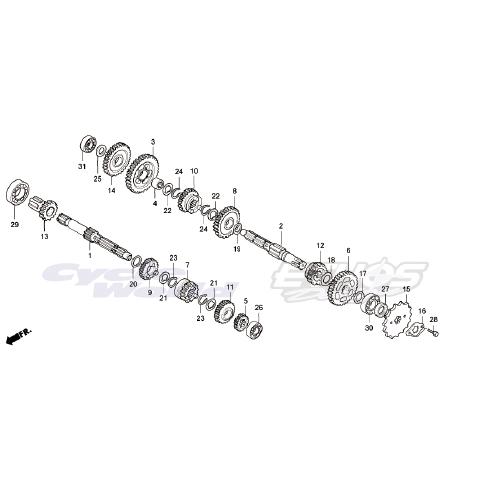 ホンダ（HONDA） 91203-035-005 オイルシール,17×29×5 HRC : エトス