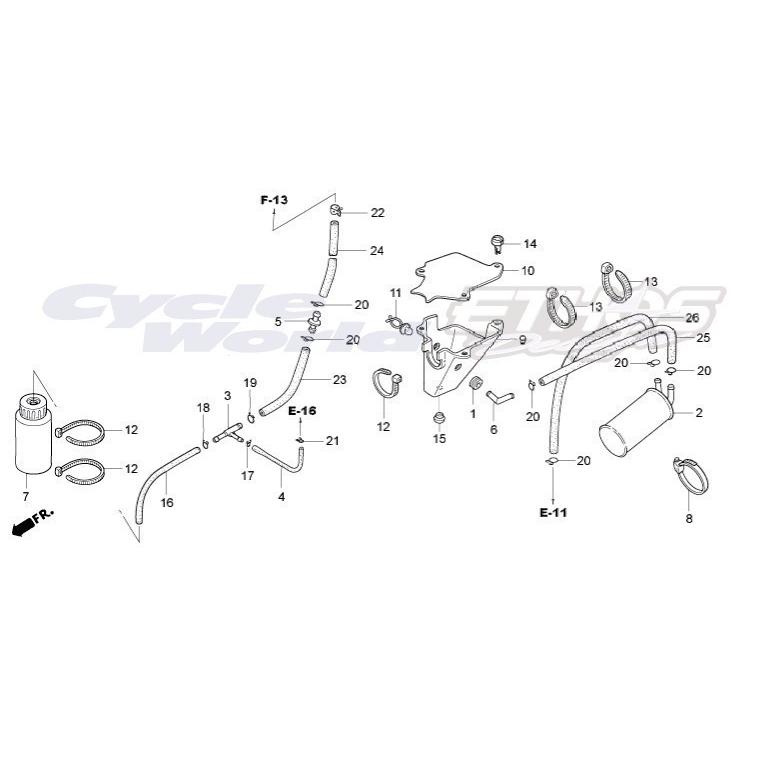 ホンダ（HONDA） 95002-02070 クリップ,チューブ B7 HRC : エトス