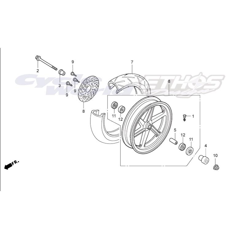 ホンダ（HONDA） 96140-63010-10 ベアリング,ラジアルボール 6301 HRC