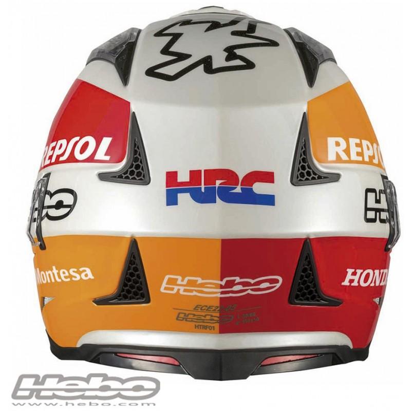 Hebo REPSOL ジェットヘルメット 本体 アウトレット HC1050 ZONE4 MONTESAチーム HEBO エボ トライアル