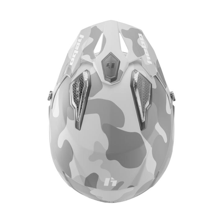 HC1143 ZONE5AIR CAMO マットブラック HEBO エボ トライアルヘルメット