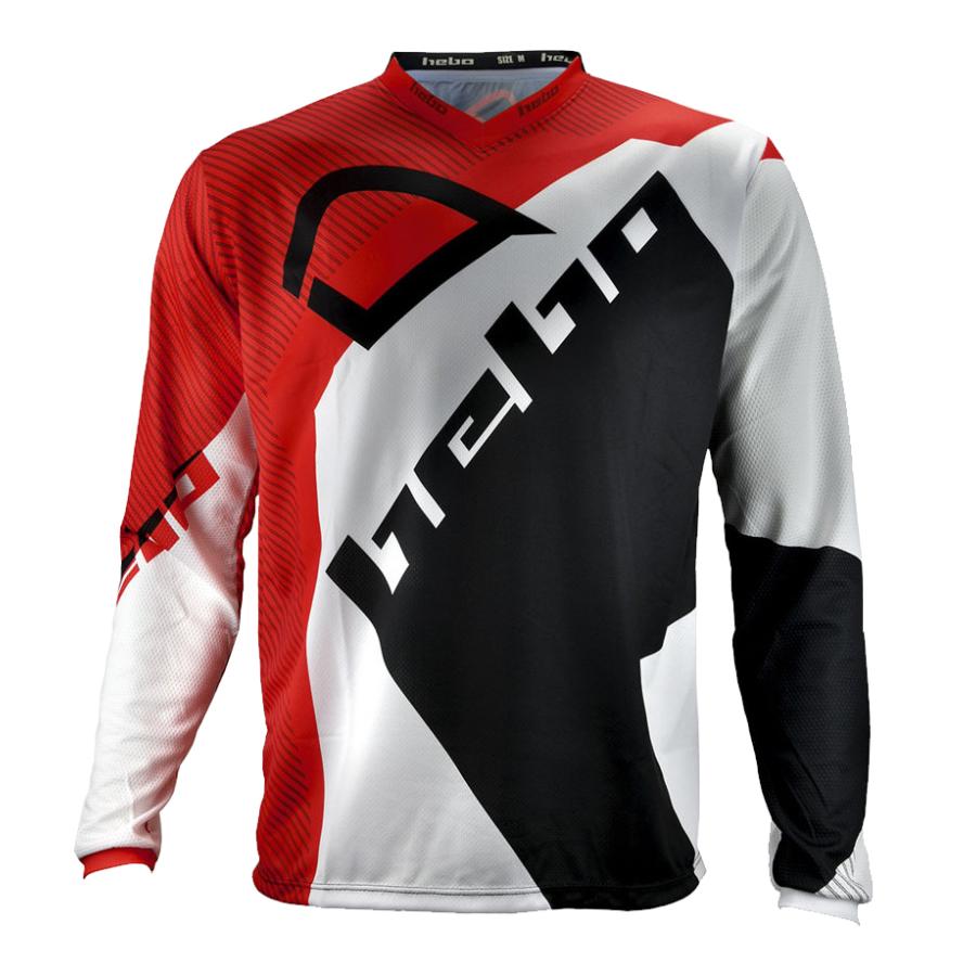 HE2182R PROジャージ レッド XL HEBO エボ トライアルジャージ