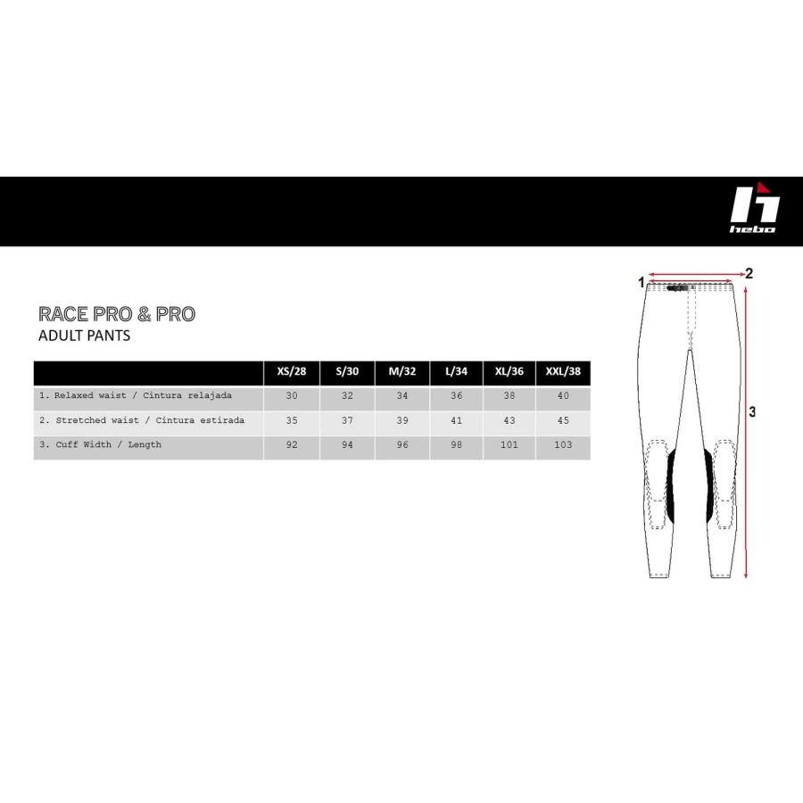 HE3176 RACE PRO6 パンツHEBO エボ トライアルパンツ : エトスデザイン