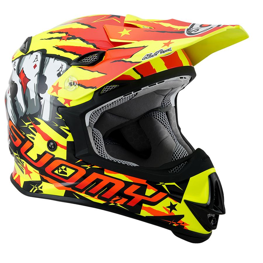 SUOMY SMJ0050 MR.JUMP HAZARD ハザード YE ヘルメット SGマーク SUOMY SMJ0050 MR.JUMP HAZARD ハザード YE ヘルメット SGマーク