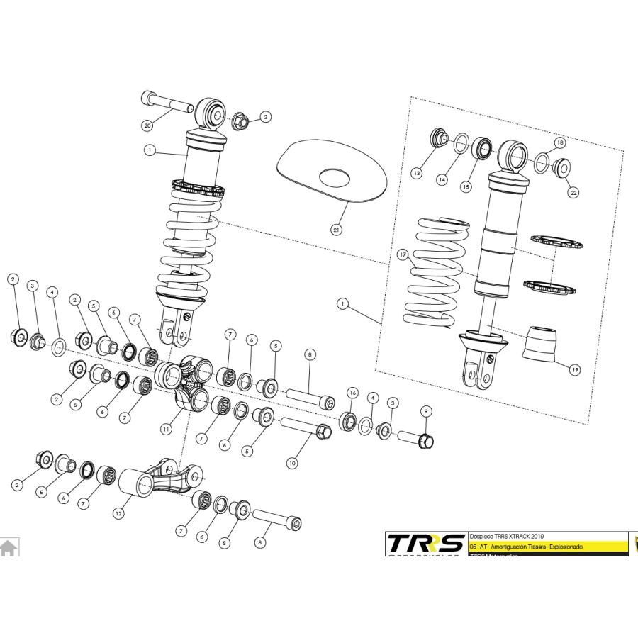 05010TR100 SHOCK ABSORBER OLLE TRRS : エトスデザイン - 通販 - Yahoo!ショッピング