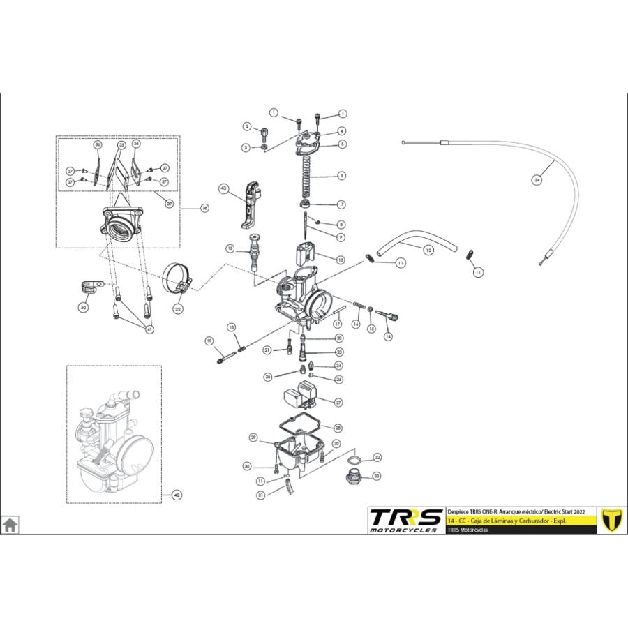 14009TR100 チョークプラー TRRS ラガレーシング : エトスデザイン