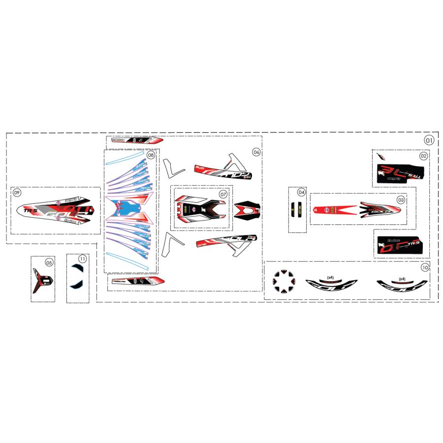 確認画面 15083TR108 ステッカー, リアフェンダー TRRS 2023 GOLD : エトス