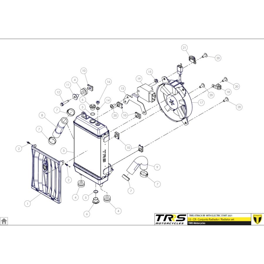 O.　6日セット 63002 サイレントブロック,ラジエター TRRS ラガレーシング : エトス