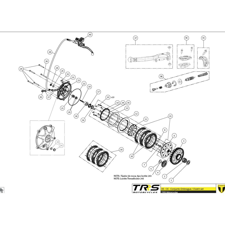 専用ページです 70918 マスターシリンダー用クランプ レッド TRRS ラガレーシング