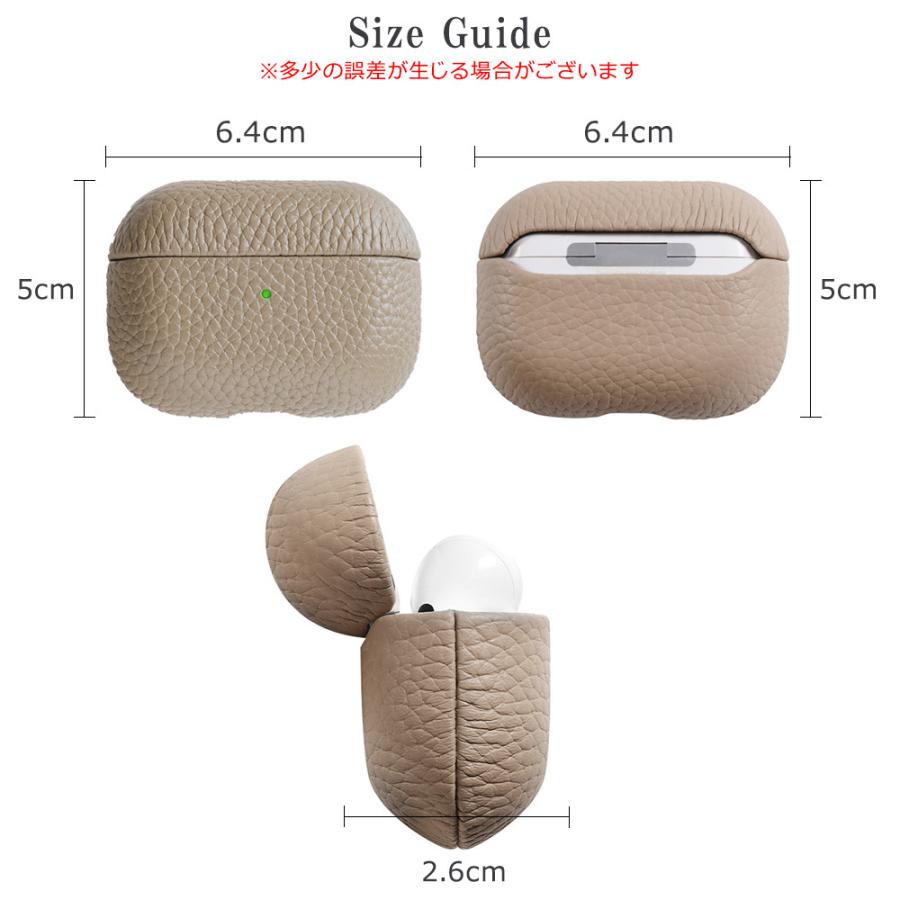 airpods pro ケース 本革 airpodspro2 3 対応 エアーポッズ 保護カバー