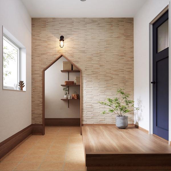 エコカラット エコカラットプラス カームウッド 25×151角ネット張り