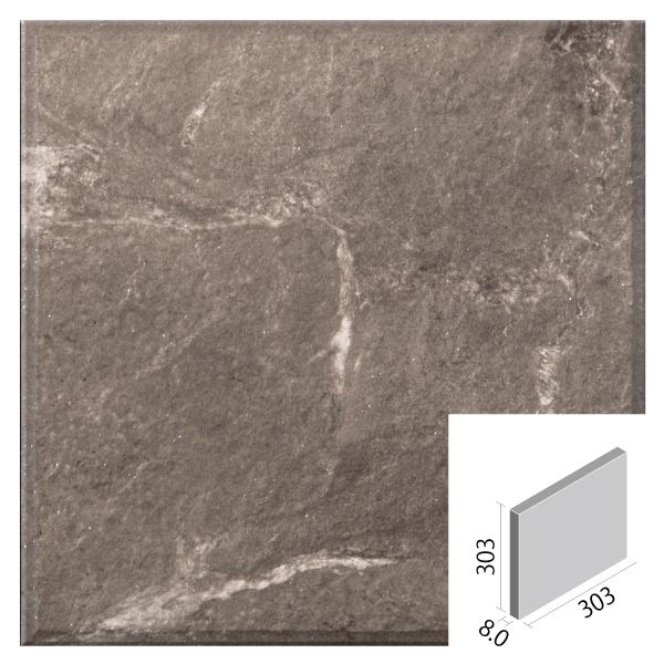 エコカラットプラス　サンティエ　303角平(レリーフB)　ECP-303　STE2B　LIXIL　セピア　タイル(4ケース)　INAX